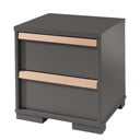 Tamno sivi dječji noćni ormarić London – Vipack