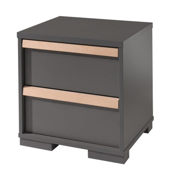 Tamno sivi dječji noćni ormarić London – Vipack