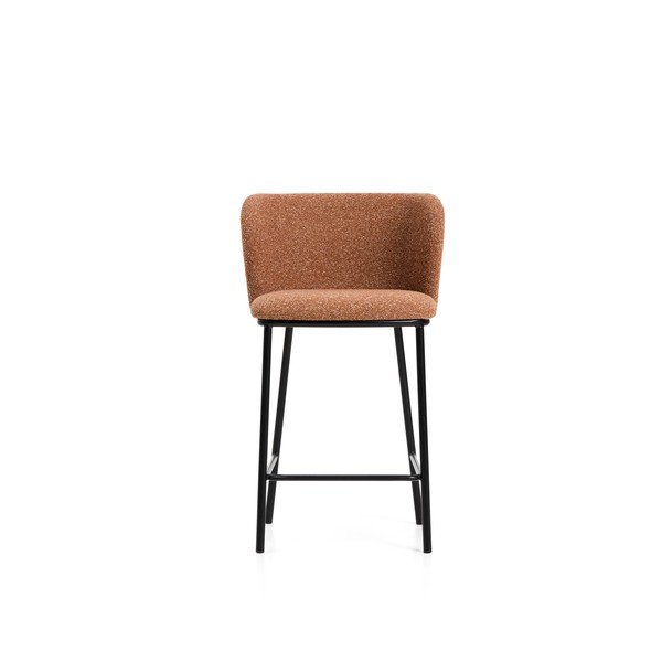 Podstavljena barska stolica boja terakote (visine sjedala 65 cm) Ciselia – Kave Home-image-3