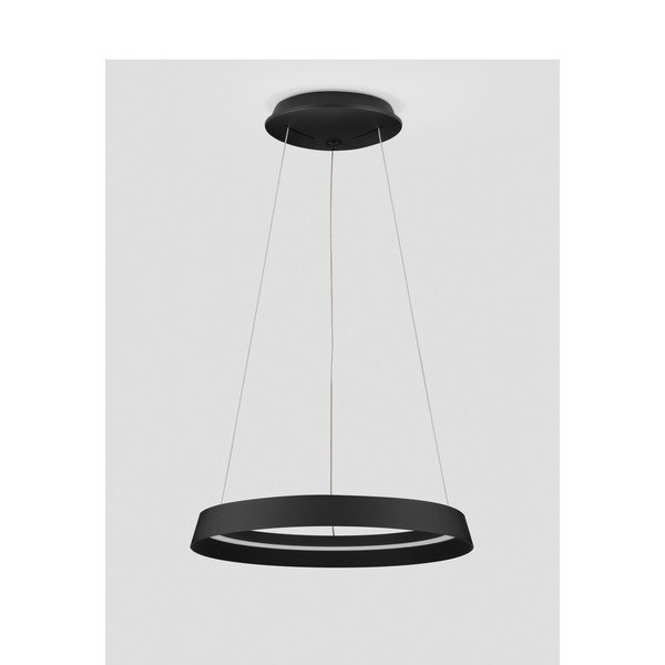Mat crna LED viseća svjetiljka aluminijska s mogućnosti zatamnjivanja sa sjenilom od akrilnog stakla ø 45 cm Ormi – Nova Luce-image-4