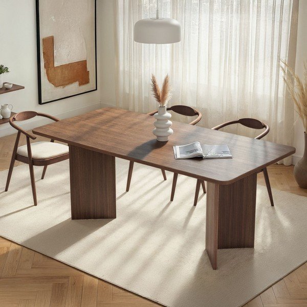 Blagovaonski stol u dekoru oraha 90x180 cm Linza – Kalune Design-image-1