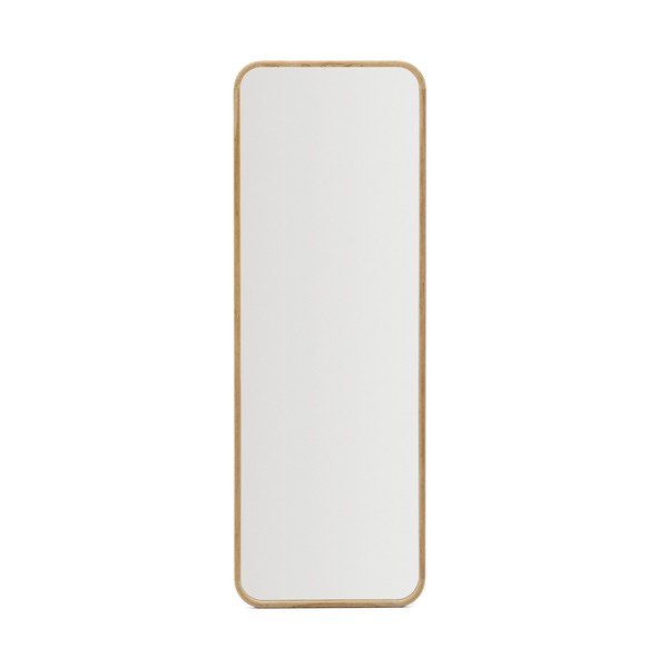 Zidno ogledalo s okvirom od masivnog drveta 54x154 cm Milsa – Kave Home