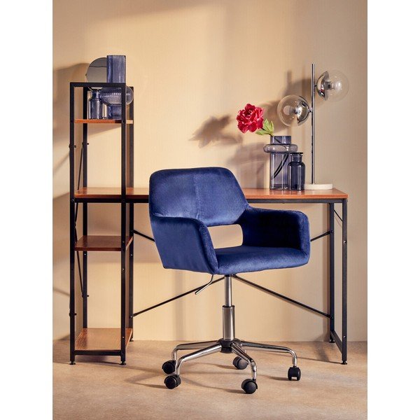 Plava podstavljena uredska stolica Brent – Premier Housewares-image-1