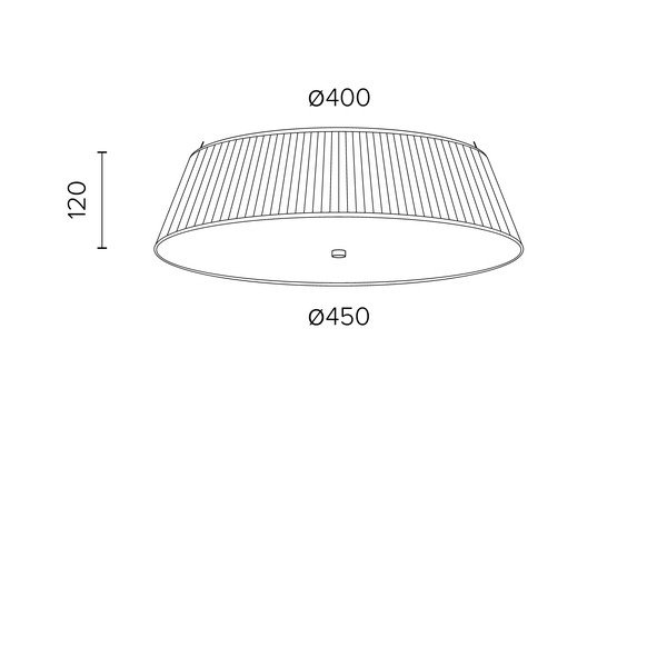 Crna stropna lampa Sotto Luce KAMI, ⌀ 45 cm-image-1