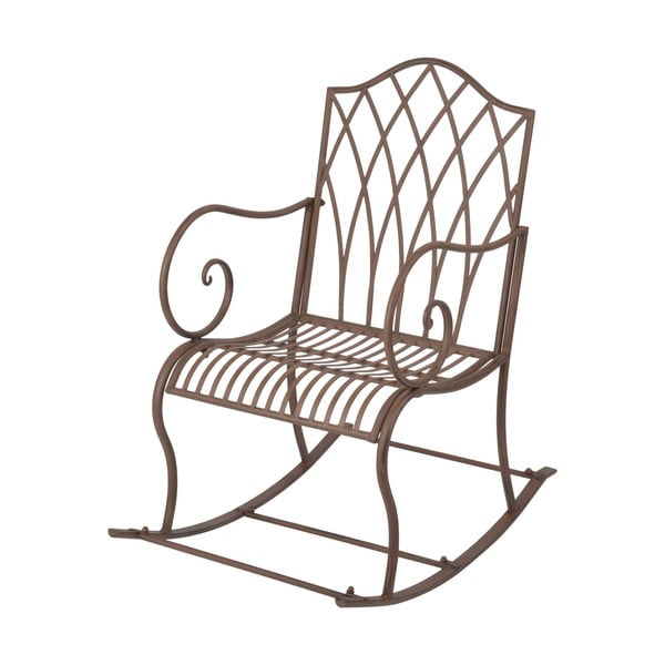 Smeđa metalna vrtna stolica za ljuljanje - Esschert Design
