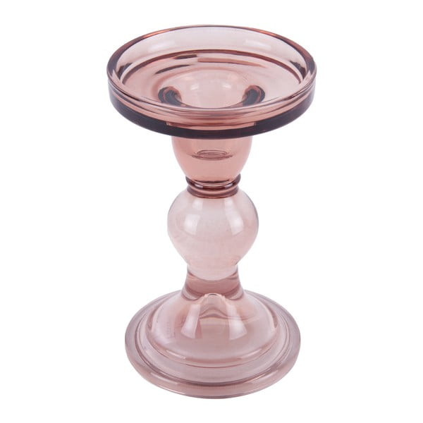 Ružičasti stakleni svijećnjak PT LIVING Art-image-2