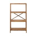 Regal od punog hrasta u prirodnoj boji 70x124 cm X-Shelf – Unique Furniture