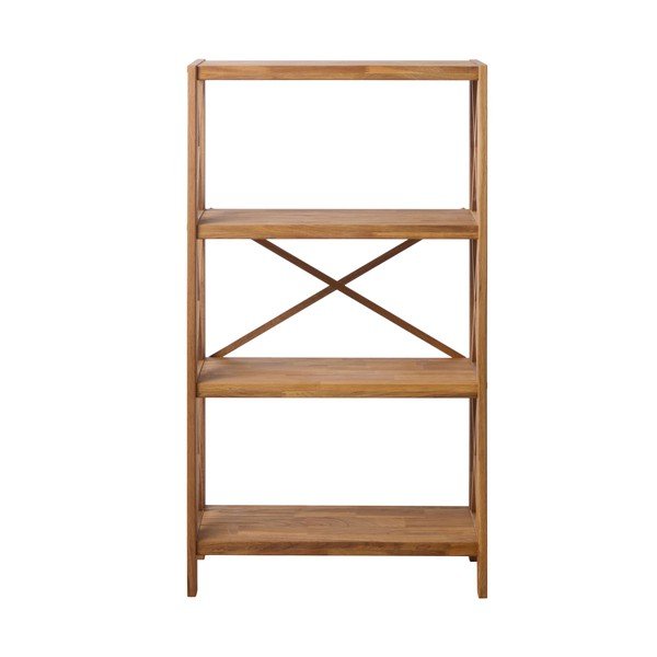 Regal od punog hrasta u prirodnoj boji 70x124 cm X-Shelf – Unique Furniture