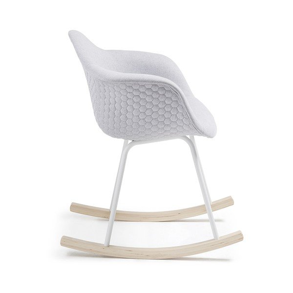 Svijetlosiva stolica za ljuljanje Kave Home Kenna-image-1