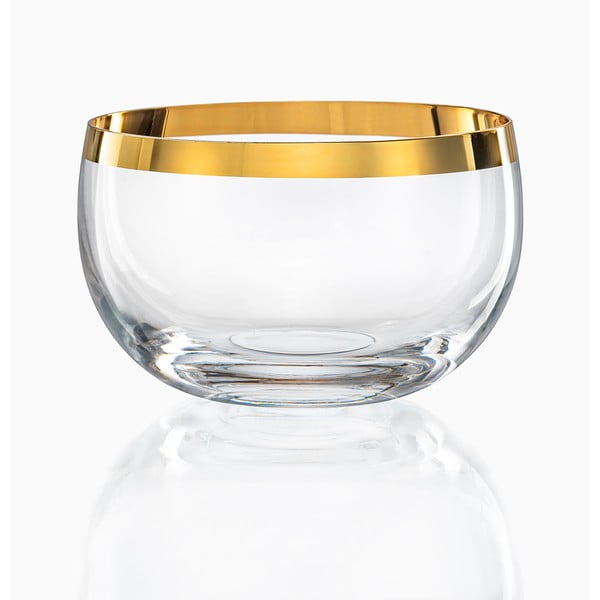 Set od 6 staklenih zdjela Crystalex Golden Celebration, ø 12,2 cm