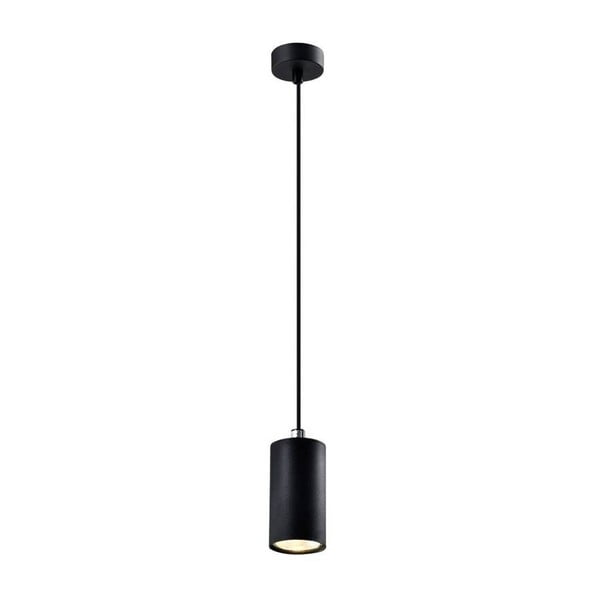 Crna viseća lampa s metalnim sjenilom ø 7 cm Tubo - Candellux Lighting