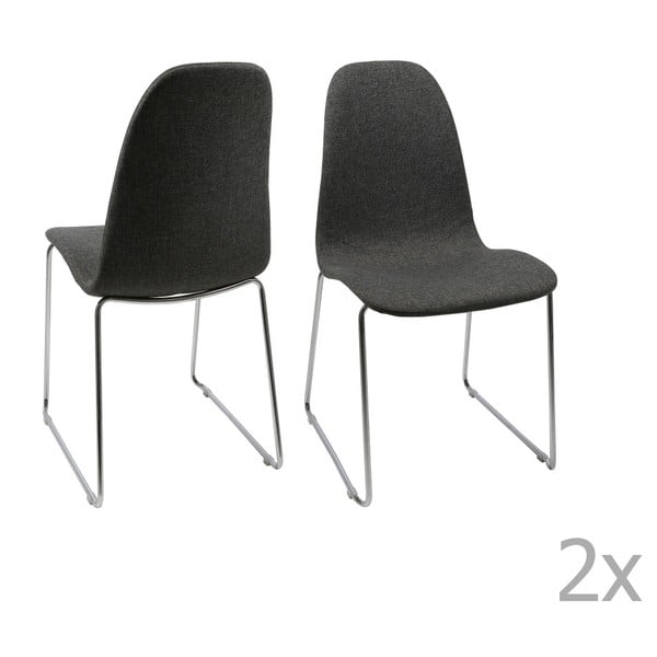 Set od 4 antracit sive blagovaonske stolice Actona Bucura
