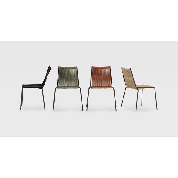 Crne metalne sklopive blagovaonske stolice u setu 2 kom Emily – Marckeric-image-1