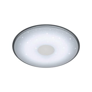 Bijela okrugla LED stropna svjetiljka za daljinski upravljač Trio Shogun, promjera 42,5 cm