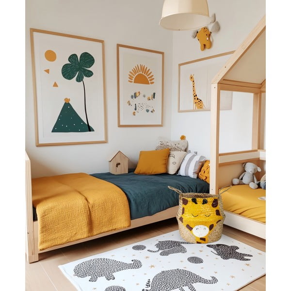 Žuta /u prirodnoj boji dječja kutija za pohranu od morske trave ø 30x28 cm Giraffe – Compactor-image-2