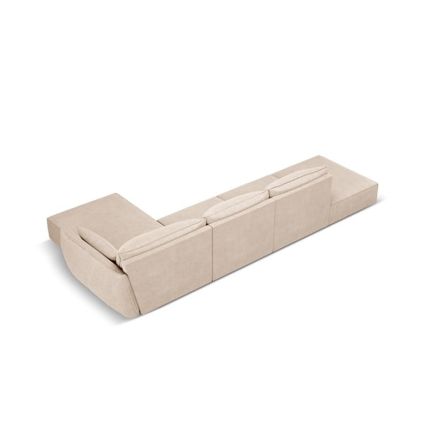 Bež kutna garnitura (desni kut) Vanda - Mazzini Sofas-image-3