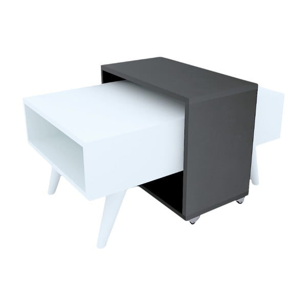 Crno-bijeli stolić 50x80 cm Bright Star - Gauge Concept