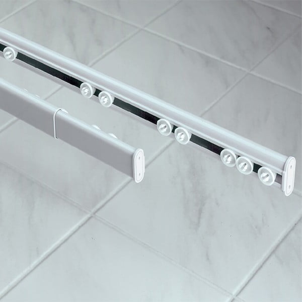 Bijela šipka za zavjesu za tuš 75 - 125 cm Surprise – Spirella-image-3