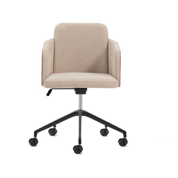 Smeđa podstavljena uredska stolica Madai – Kave Home-image-2