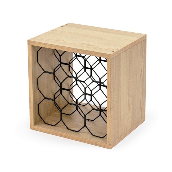 Držač za boce vina u dekoru bukve u prirodnoj boji broj boca 9 kom – Compactor-image-3