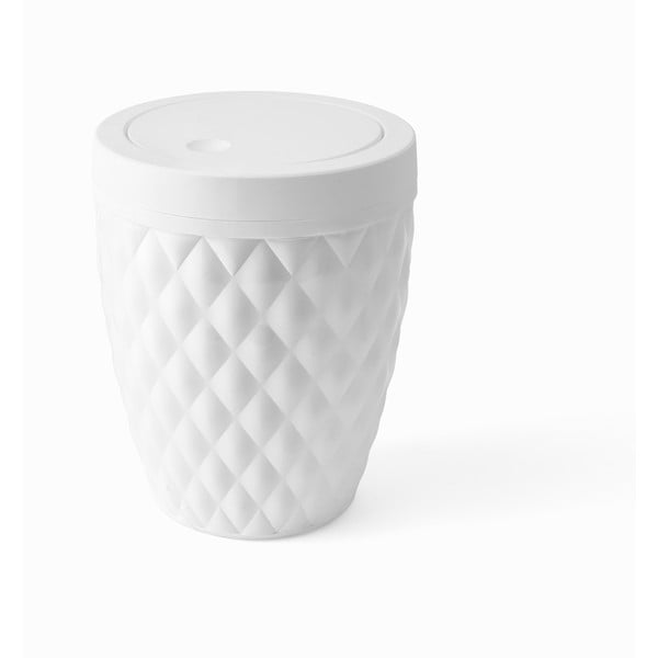 Bijela košara za kupaonicu Addis Diamond Finish Bath Bin, 5 l