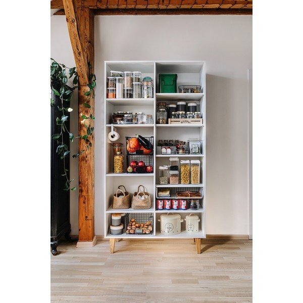 Crna košarica za pohranu iDesign Vienna, 23,8 x 18,4 cm-image-2