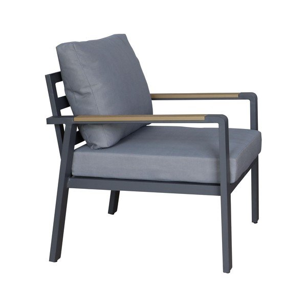 Tamno siva vrtna garnitura aluminijska za 5 osoba Sibiu – Rojaplast-image-4