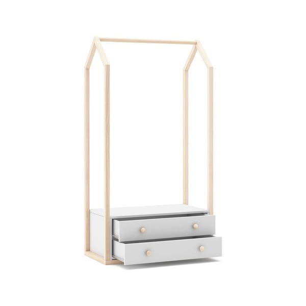 Bijeli otvoreni dječji ormar 80x170 cm Esteban - Marckeric-image-3