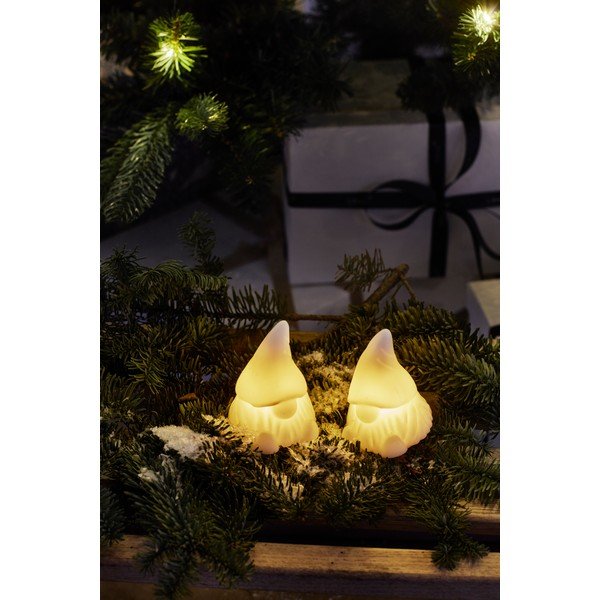 Bijeli svjetlosni ukras u setu 2 kom na baterije Coco – Sirius-image-1