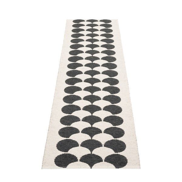 Crna/krem unutarnja i vanjska staza 70x250 cm Poppy Black Vanilla – Pappelina-image-2