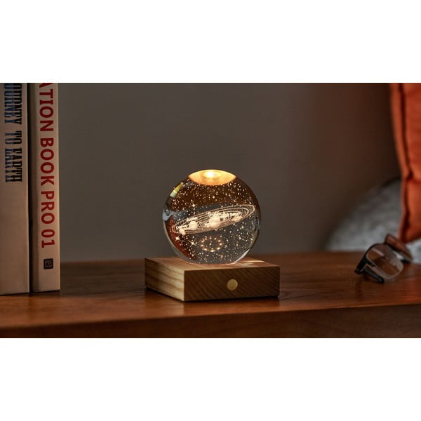 Tamno smeđi svjetlosni ukras s USB Amber – Gingko-image-1