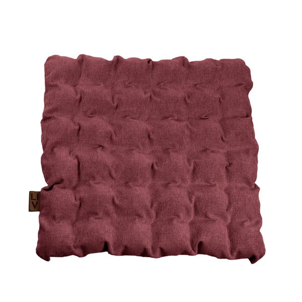 Crveno-ljubičasti jastuk za sjedenje s masažnim kuglicama Linda Vrňáková Bubbles, 55 x 55 cm