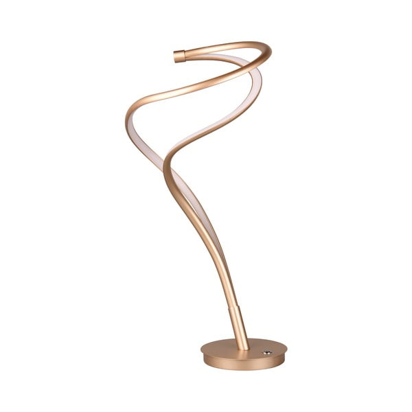 LED stolna lampa u zlatnoj boji s metalnim sjenilom (visina 56 cm) Nala – Trio Select