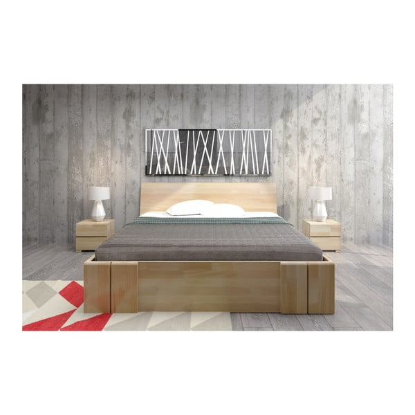 Bračni krevet od bukovog drveta s ladicom SKANDICA Vestre Maxi, 160 x 200 cm-image-4