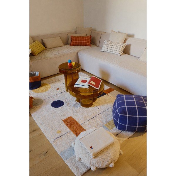 Tamno plavi tabure Geo Block – Lorena Canals-image-4