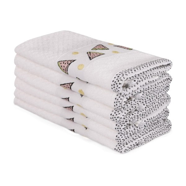 Set od 6 bež pamučnih ručnika Beyaz Marissol, 30 x 50 cm