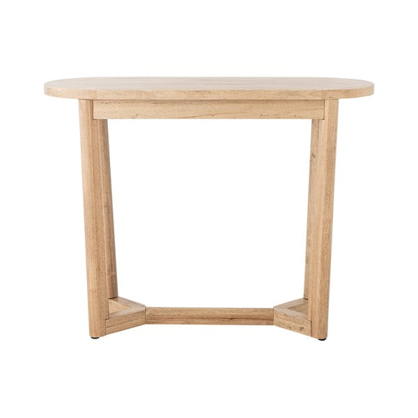 Pomoćni stol od masivnog kaučuka u prirodnoj boji 35x100 cm Serrone – Bloomingville