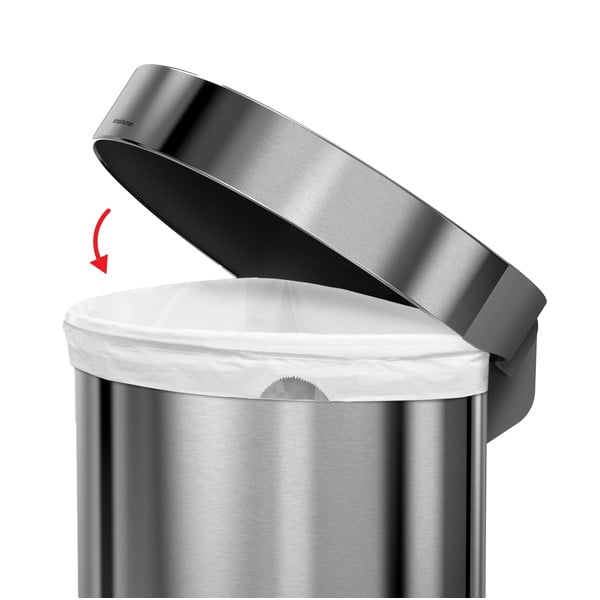Kanta za otpatke na pedalu od nehrđajućeg čelika 45 l - simplehuman-image-4
