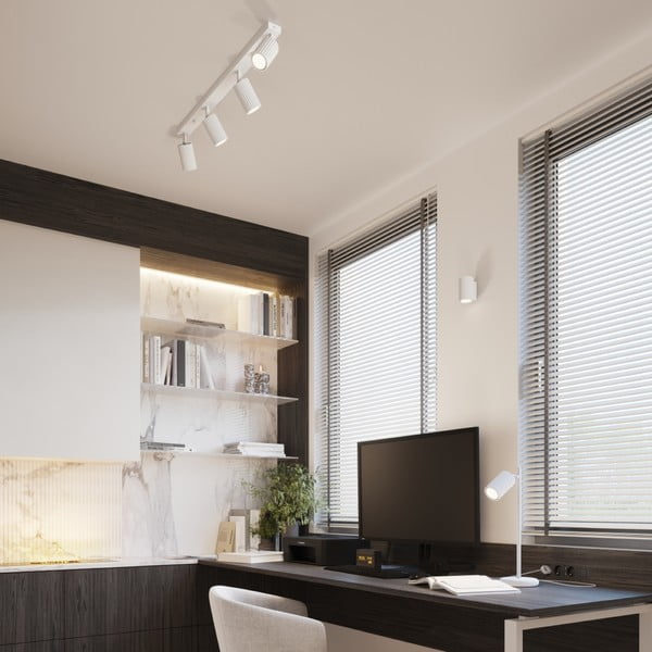 Bijeli reflektor 6,5x81 cm Gleam – Sollux-image-1