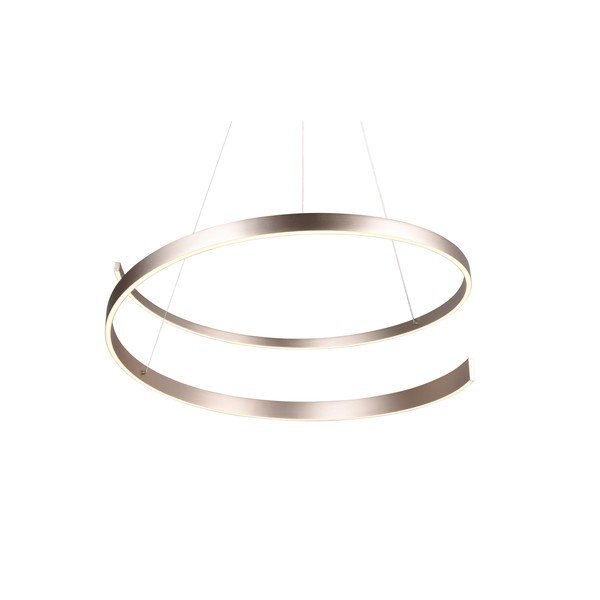 Siva LED viseća svjetiljka s metalnim sjenilom ø 75 cm Cinardi – CINQUE-image-4