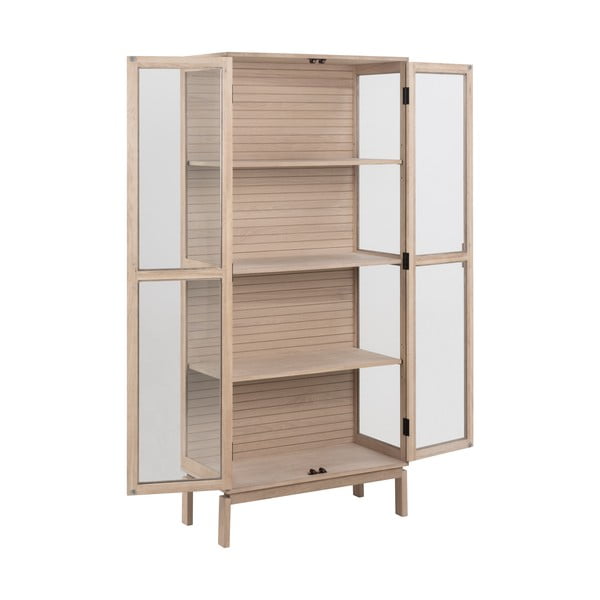 Vitrina u dekoru hrasta u prirodnoj boji 80x180 cm Linley – Actona-image-3