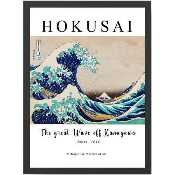 Plakat 35x45 cm Hokusai - Wallity