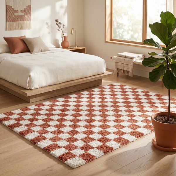 Krem/boje terakote tepih 120x170 cm Grida – ESTE-image-3
