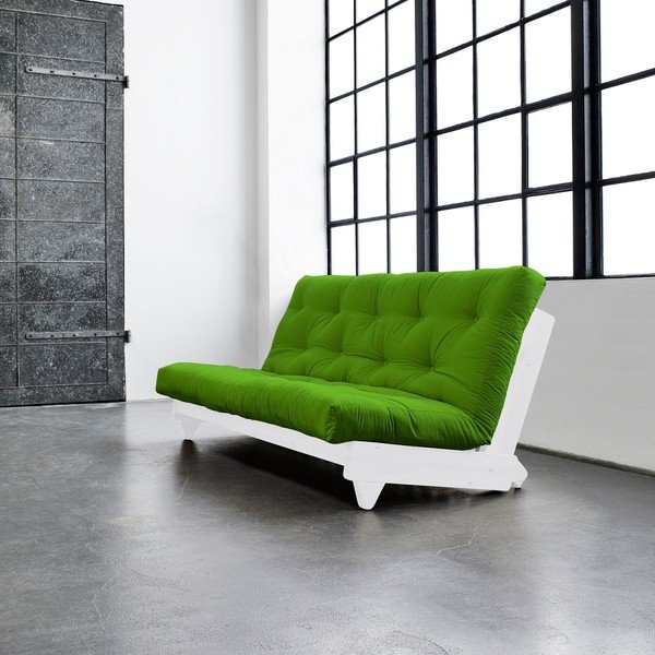 Sofa na razvlačenje Karup Fresh White / Lime-image-1
