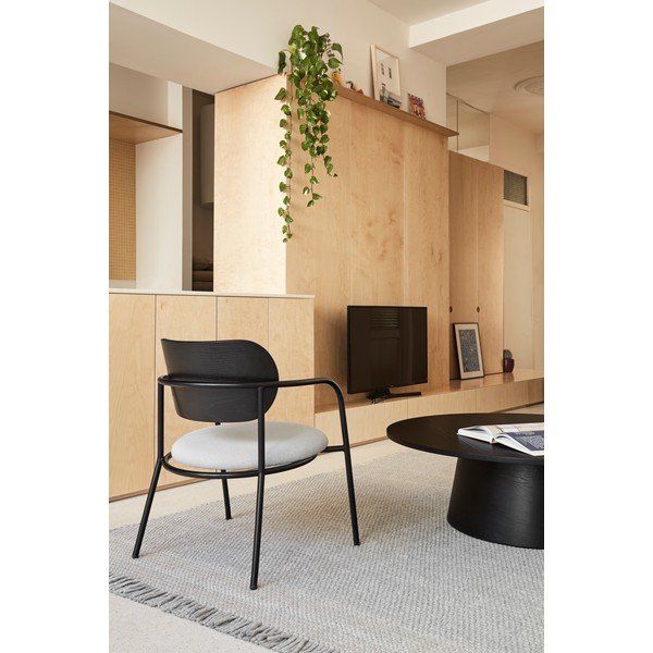 Crno-siva fotelja u dekoru jasena Eclipse - Teulat-image-1