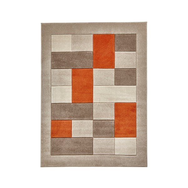 Bež-narančasti tepih Think Rugs Matrix, 60 x 120 cm-image-1