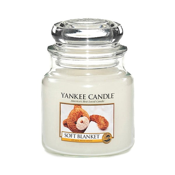 Mirisna svijeća Yankee Candle Soft Blanket, vrijeme gorenja 65 h