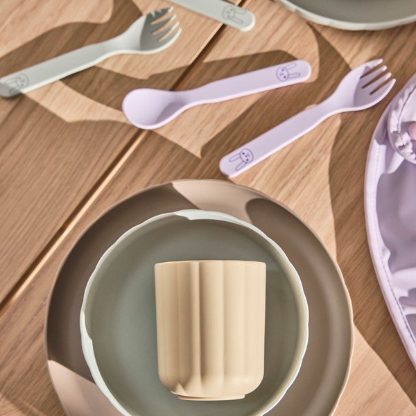 Plastičan dječji set posuđa 3 kom Pullo – OYOY Mini-image-1