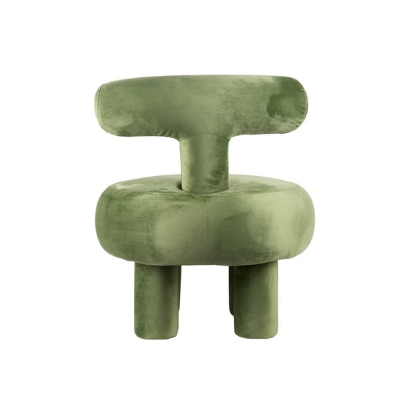 Svijetlo zelena baršunasti fotelja Abrazo – Leitmotiv-image-3