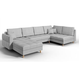 Svijetlo siva kutna garnitura (lijevi kut) Ariella - Ropez